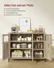 VASAGLE Sideboard, 100 x 35 x 75 cm, verstellbaren Ablage, Produktbild-Vorschau 3