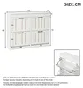 Armoire à chaussures Merax avec 4 portes battantes et 8 Voir les images du produit 9