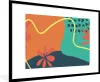 MuchoWow® Gerahmtes Poster Sommer - Formen - Abstrakt 90x60 Produktbild-Vorschau 1