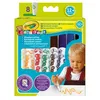 A box of Crayola Mini Kids Washable Markers, with a child drawing in the foreground. Podgląd zdjęcia produktu