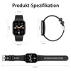 Smartwatch, Smartwatch Damen Herren, 1.83" HD Fitness Produktbild-Vorschau 8