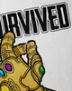 style3 I survivded Thanos Damen T-Shirt infinity superheld Produktbild-Vorschau 2