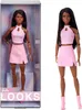 Barbie looks s copánky v růžovém outfitu HRM13 Náhled obrázku produktu 6