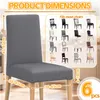 Verdego Stretch-Stuhlhussen 6er-Set, Esszimmerstuhlbezug, Produktbild-Vorschau 2