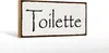 Holzschild Hinweis 27x10cm Toilette Produktbild-Vorschau 2