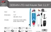 F2 Marken Stand Up Paddle Board Ocean Rot SUP 11'5 350cm + Produktbild-Vorschau 6