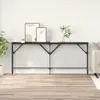 vidaXL Table d'appoint noire aspect chêne 180 x 30 x 75 cm Voir les images du produit 2