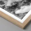 Gerahmtes Poster - Rahmen in heller Eiche - Berge Nebel Produktbild-Vorschau 2