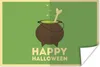MuchoWow® Poster Happy Halloween" und ein Hexenkessel und Produktbild-Vorschau 1