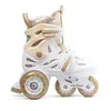 Kinder-Rollschuh-Set Cariboo Ballerina + goldene Schützer - Produktbild-Vorschau 8
