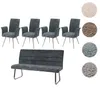 Esszimmer-Set MCW-G55, 4er-Set Stuhl mit Armlehne+Sitzbank Produktbild-Vorschau 10