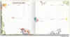 An open birthday calendar with sections for each month, decorated with illustrations of unicorns, balloons, and birds. Anteprima dell’immagine prodotto