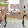 A standing desk in a home office setting with a monitor, keyboard, and mouse. Anteprima dell’immagine prodotto