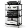 4 Etagen HiFi-Rack AV-Regal Medienregal mit Verstellbaren Produktbild-Vorschau 1