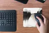 MuchoWow® Mauspad Mousepad Gold - Abstrakt - Design 20x20 Produktbild-Vorschau 4