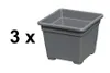 3er Set Pflanzkasteneinsatz 32x32x26 cm Pflanzkübel aus Produktbild-Vorschau 2