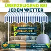 tillvex markíza na balkón 150 cm modrá/biela markíza so Náhľad obrázku produktu 4