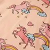 vidaXL Kinderpyjama mit Kurzen Ärmeln Hellorange 128 Produktbild-Vorschau 4