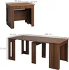 Stół jadalny HOMCOM, rozkładany stół kuchenny 60-180x85 cm Podgląd zdjęcia produktu 3