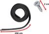Pare-chocs universel spoiler carbone 2,5 m noir Voir les images du produit 7