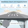 COSTWAY Pavillon 3x3,6m, Gartenpavillon mit 4 Sandsäcken, 4 Produktbild-Vorschau 4