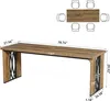 Tribesigns Schreibtisch Computertisch, 200 x 70 x 76 cm Produktbild-Vorschau 7