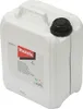 A white plastic jerrycan with a black cap and a label. Náhled obrázku produktu