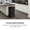 KlarsteinTouchless Black Stainless Steel, kosz na śmieci, Podgląd zdjęcia produktu 2