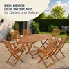 CASARIA® Table De Jardin Exterieur Avec Chaise 6 Personnes Voir les images du produit 2