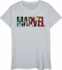 Marvel - "Infill" T-Shirt Logo für Damen BI1744 (M) (Grau) Produktbild-Vorschau 1