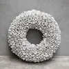 Kranz Bakuli - weiß: 30cm Produktbild-Vorschau 1