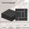EUGAD 11 Stück WPC Fliesen Terrassenfliesen Zuschneidbar, Produktbild-Vorschau 5