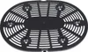 A black plastic grate with a circular, slotted design. Náhled obrázku produktu