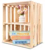 Creative Deco Natuurlijke Houten Kist met Plank, 50 x 40 x Productafbeelding-voorbeeld 1