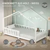 ML-Design detská posteľ domček posteľ 90x200 cm biela s Náhľad obrázku produktu 2