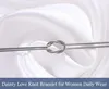 Armband Damen silberfarben mit Knoten – filigraner Produktbild-Vorschau 7