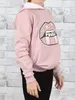 KMISSO Mädchen Pullover mit Kapuze Power Stars Lachs 140 Produktbild-Vorschau 5