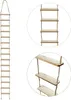 Oblique Unique Wichtel Leiter aus Holz zum Aufhängen DIY Produktbild-Vorschau 1