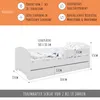 Detská posteľ 80x160 cm s matracom a zásuvkou, ochranou Náhľad obrázku produktu 6