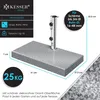 Kesser Sonnenschirmständer Granit Edelstahl 30 kg mit Produktbild-Vorschau 7