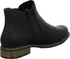 A black leather ankle boot is shown from the side against a white background. Náhled obrázku produktu