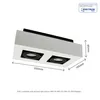 MIRORA LED Deckenleuchte 2-flammig GU10 Schwenkbar Schwarz Produktbild-Vorschau 8