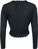 Voodoo Vixen Cardigan Damen Heart Pattern Scallop Edge Produktbild-Vorschau 2