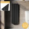 SONNI Radiateur vertical petit radiateur plat anthracite Voir les images du produit 1