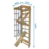Bituxx Kletterwand Maxi Turnwand Klettergerüst Turngerät Produktbild-Vorschau 5
