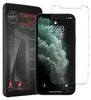 A product packaging for a screen protector set for an iPhone, with the phone itself displayed. Produktbild-Vorschau