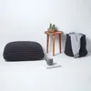 HOMESCAPES Bodenkissen groß schwarz Bezug 100% Baumwolle Produktbild-Vorschau 6