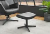 riess-ambiente Hocker VOGUE 45cm schwarz Kunstleder Metall Produktbild-Vorschau 2