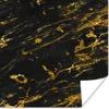 MuchoWow® Poster Marmor - Schwarz - Gold 100x100 cm - Produktbild-Vorschau 1