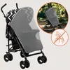 A stroller with a mosquito net, with inset images showing the stroller in use and a mosquito symbol. Náhled obrázku produktu